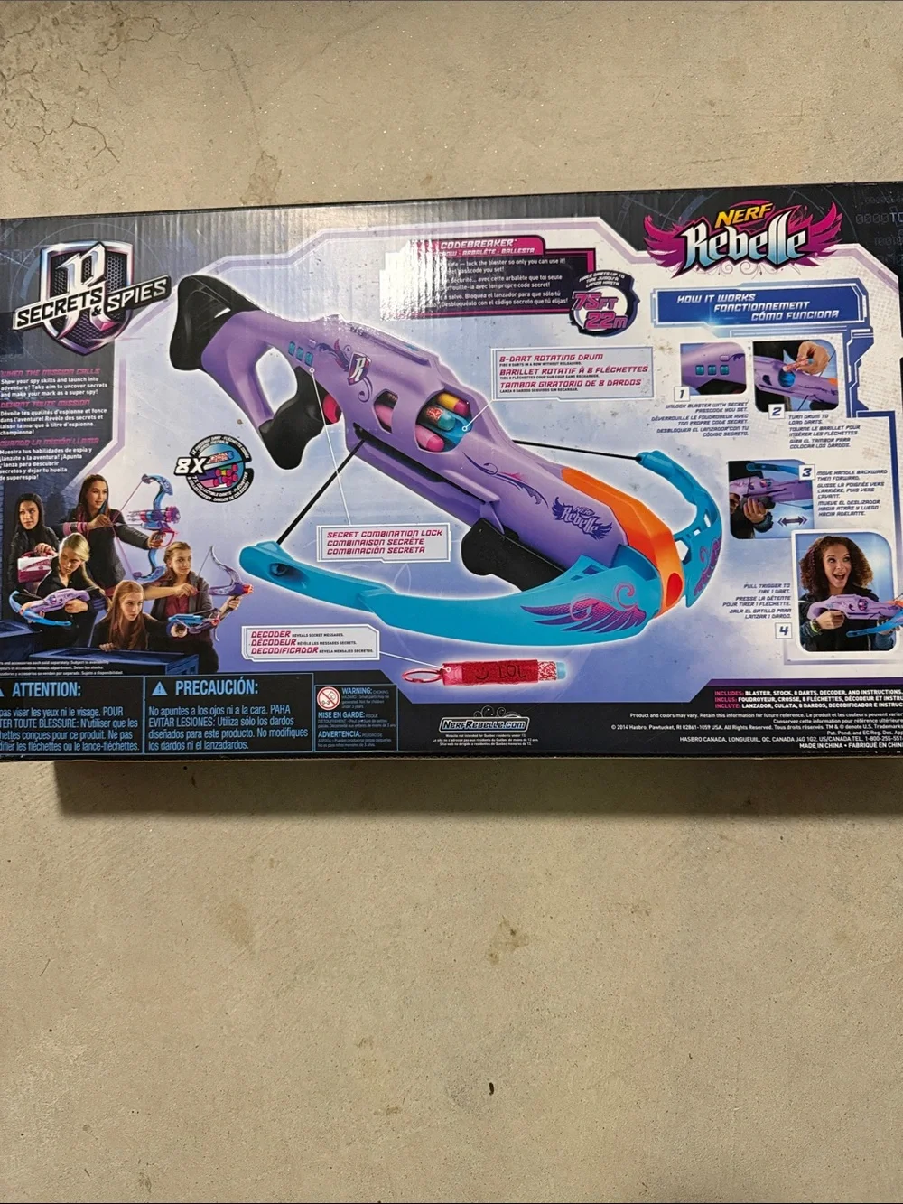 Nerf Codebreaker Crossbow Toy - Pink & Purple